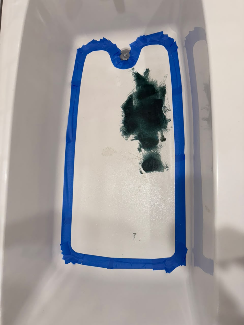 Before — Peeling Fiberglass Tub → Renewed by Anew Fiberglass Tub Refinishing